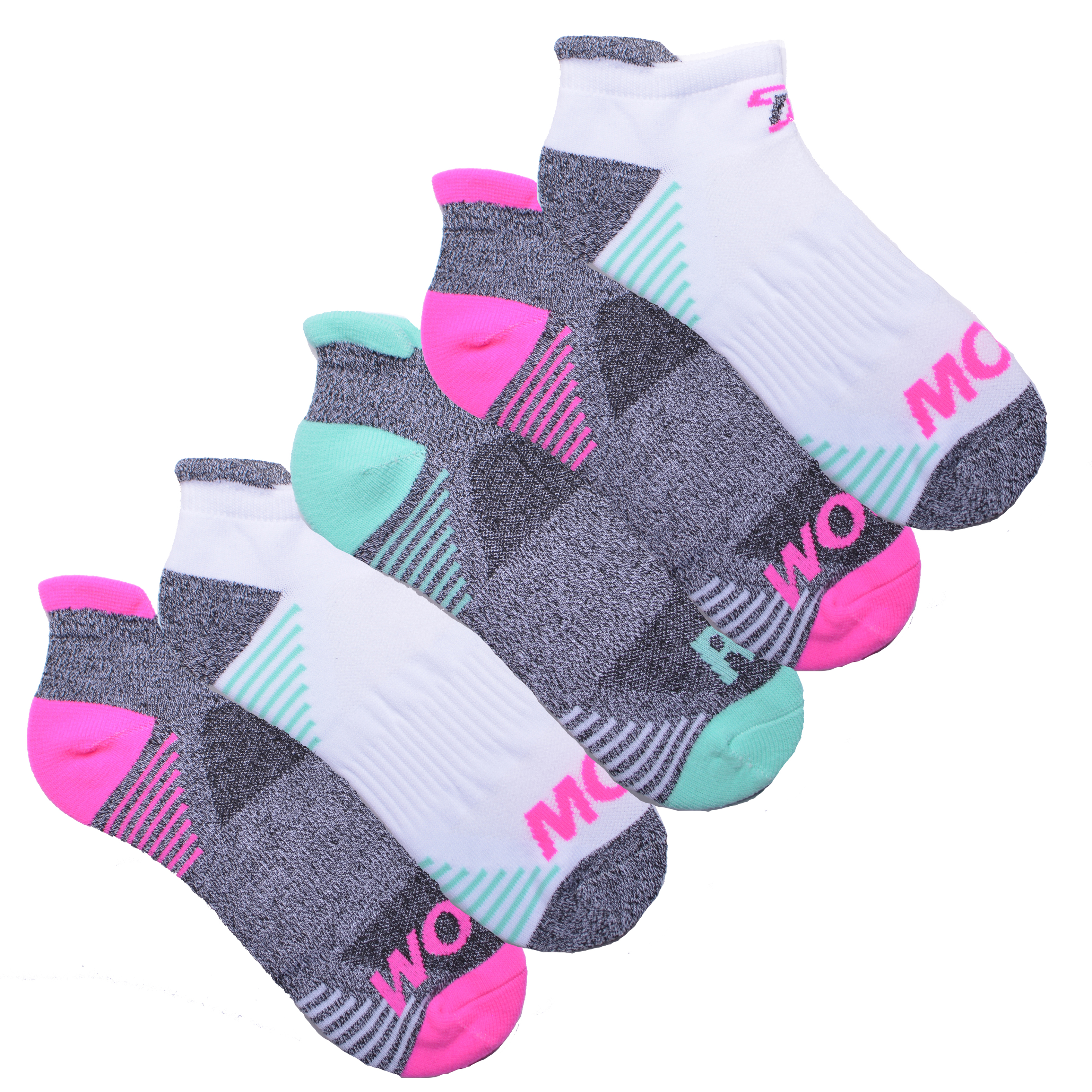 New Ladies Cotton Rich Plain Sport Trainer Liner Invisible Gym Socks by ProHike 