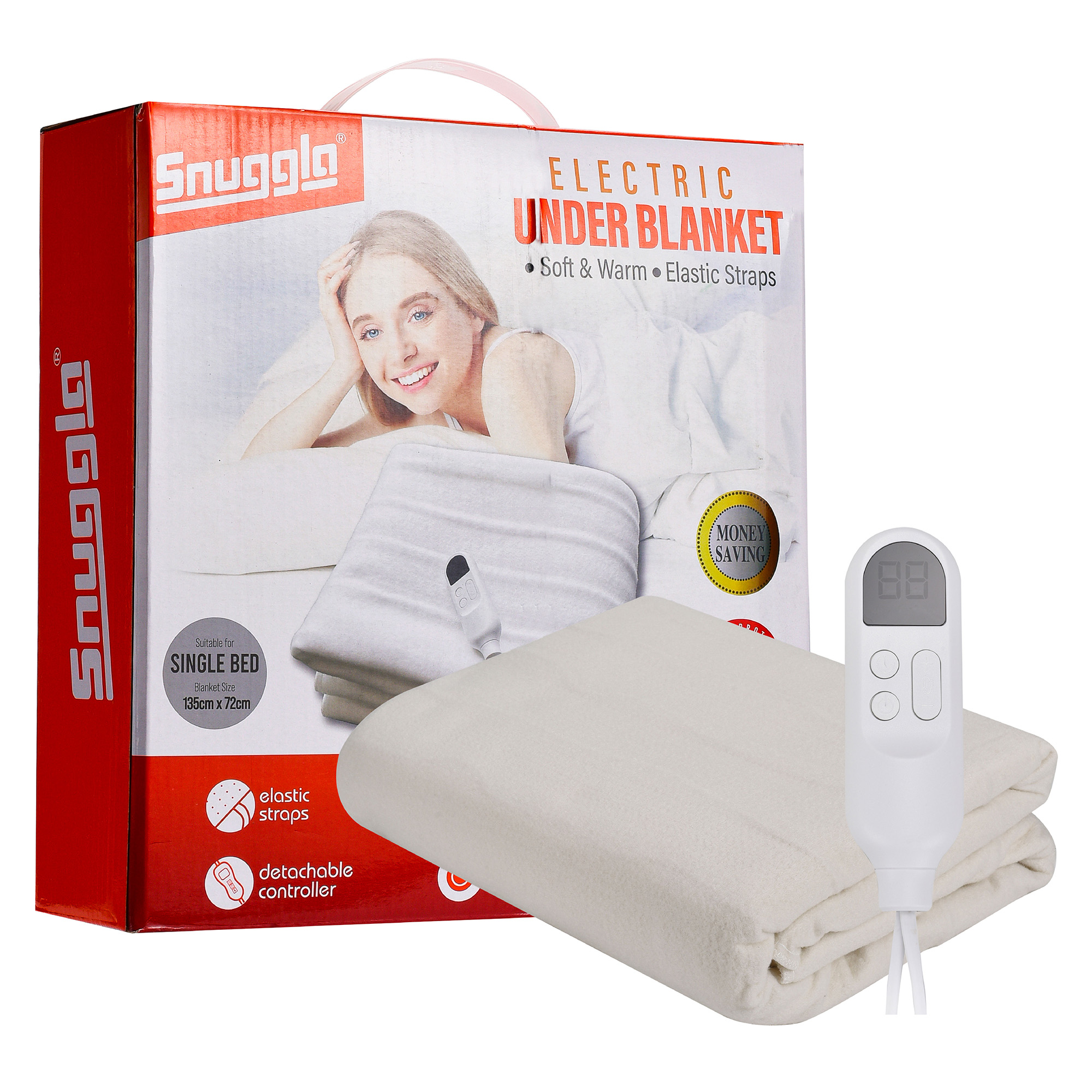 Electric Blanket Heated Under Blanket 10 Heat Settings Single Double King Size