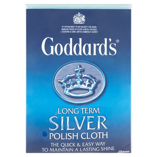 Goddards Silver Polish Cleaning Cloth Long Term Clean Shine Jewellery ...