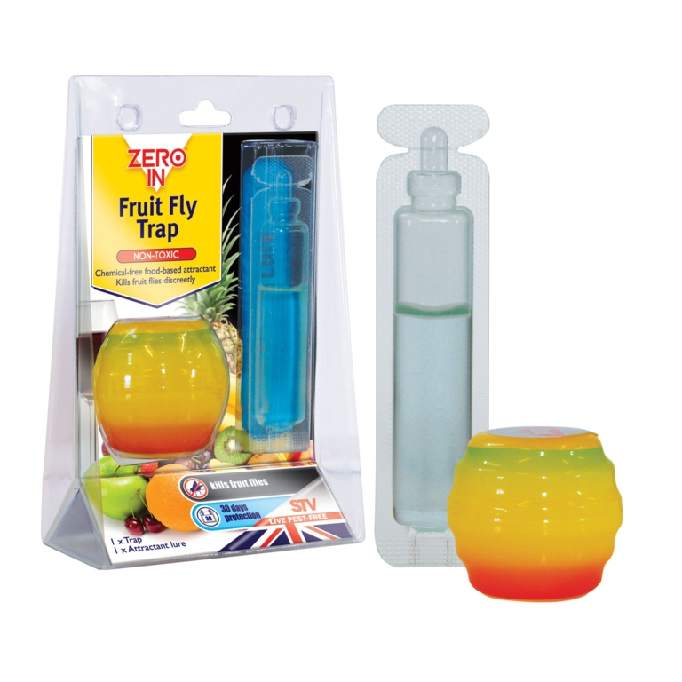 Zero In Fruit Fly Trap Killer Apple Shape Non Toxic Bait Solution | eBay