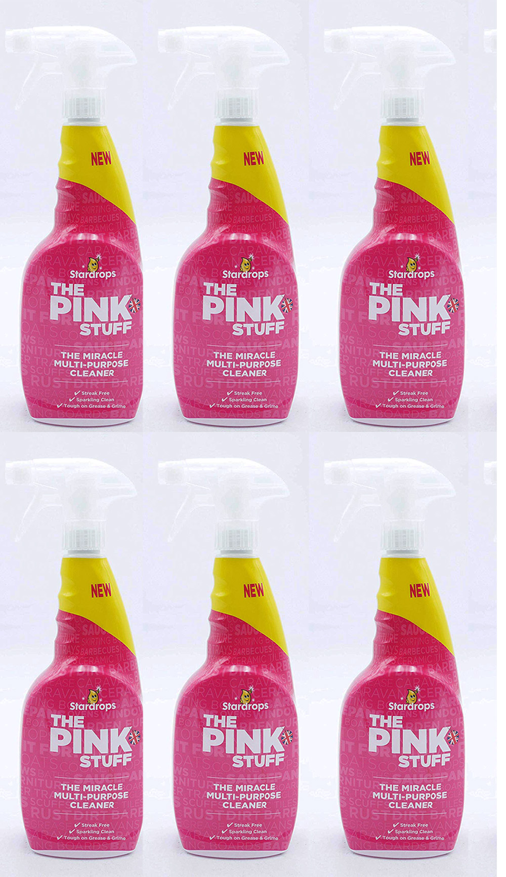 6 x Stardrops The Pink Stuff Multi Purpose Cleaner 750ml Kitchen Bathroom Floor eBay
