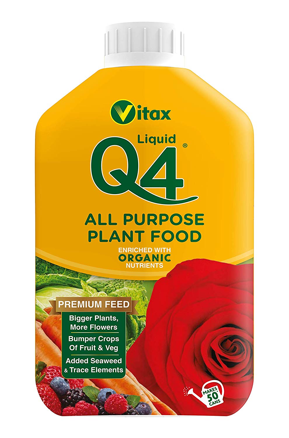 Vitax Liquid Q4 All Purpose Plant Food Premium Feed Organic Nutrients 1