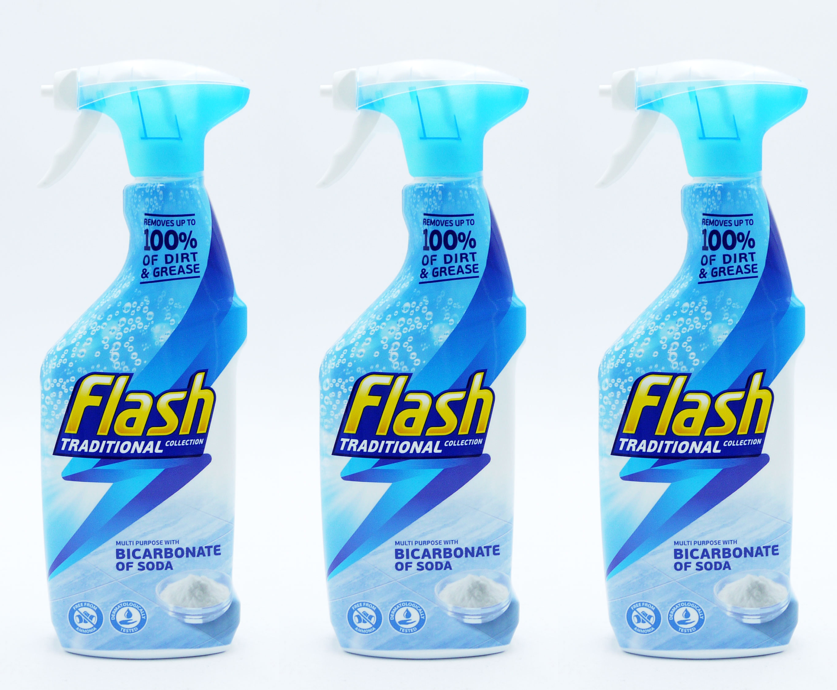 3-x-flash-bicarbonate-of-soda-multi-purpose-cleaning-spray-500ml-ebay