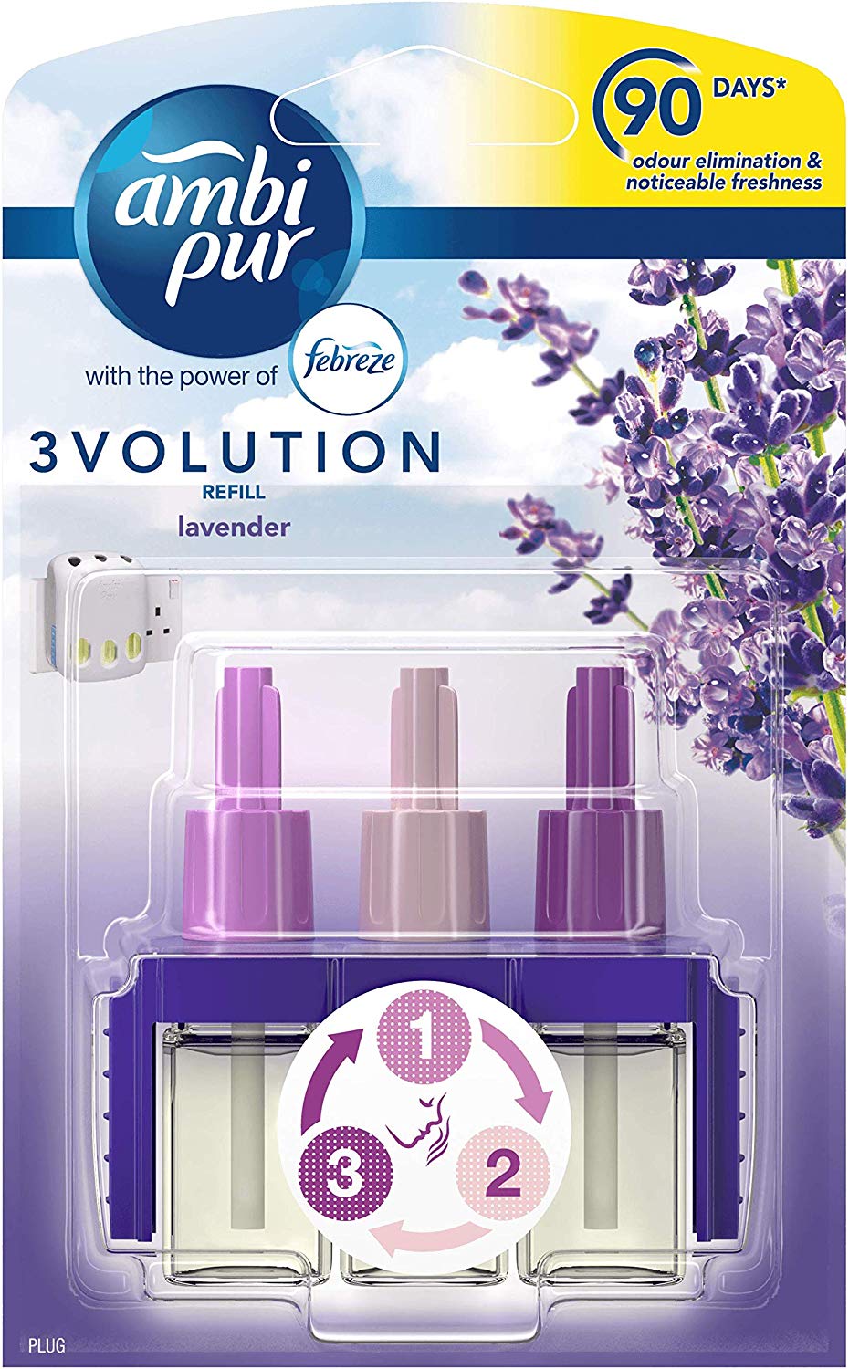Febreze Ambi Pur 3Volution Plugin Air Freshener Refill Lavender eBay