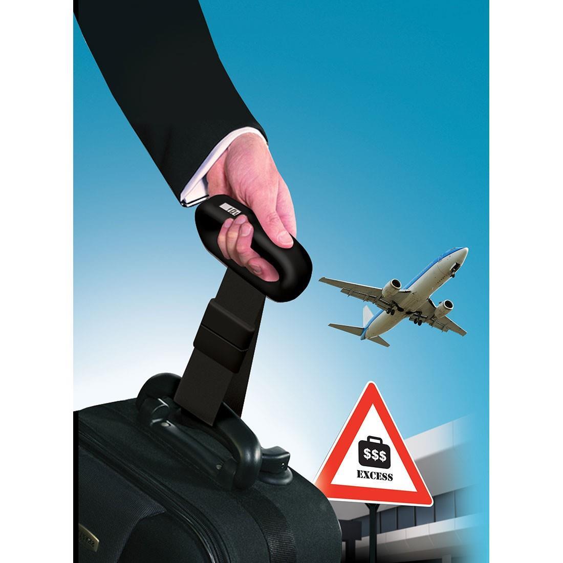 Salter Digital Luggage Scales Max Weight 40kg Compact & Lightweight LCD