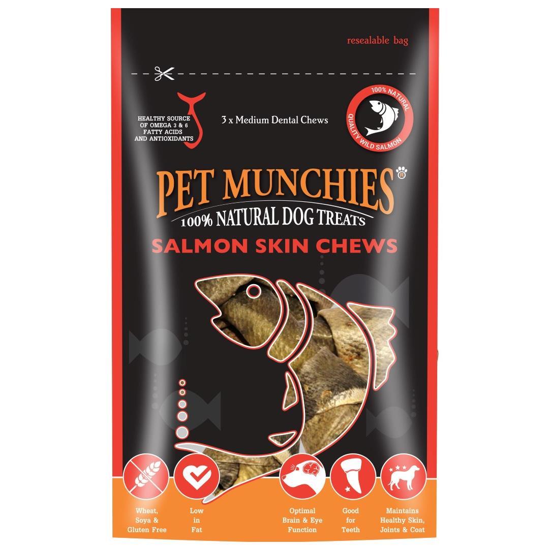 salmon skin chews