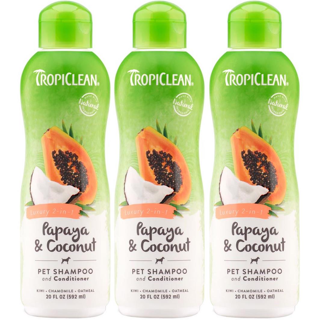 Tropiclean papaya and hot sale coconut pet shampoo