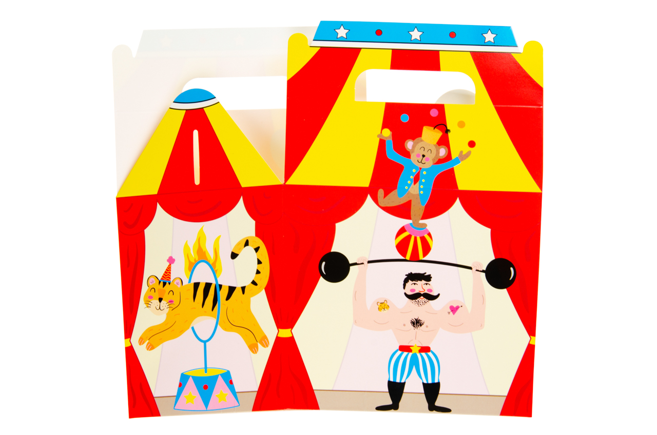 Themed Party Food Lunch Boxes | Set of 6 | Eco-Friendly Cardboard | 14x9.5x12 cm - Picture 38 of 41