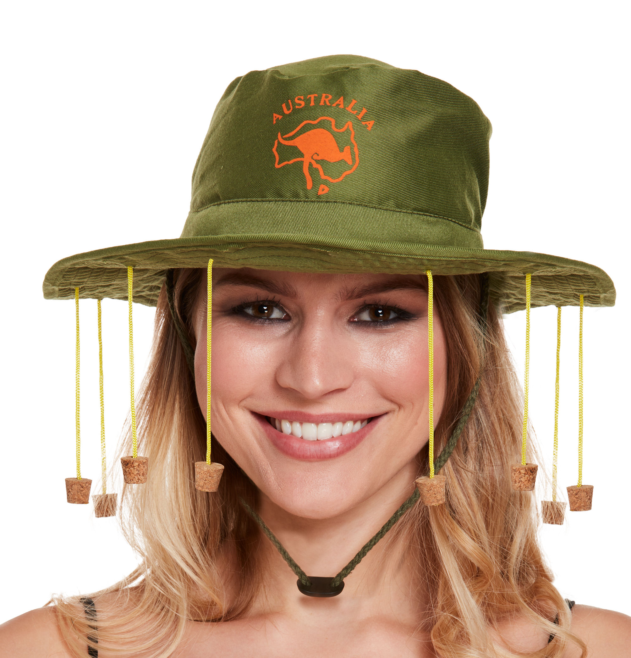 Australian Hat with Corks - Aussie Fancy Dress Cork hat Crocodile
