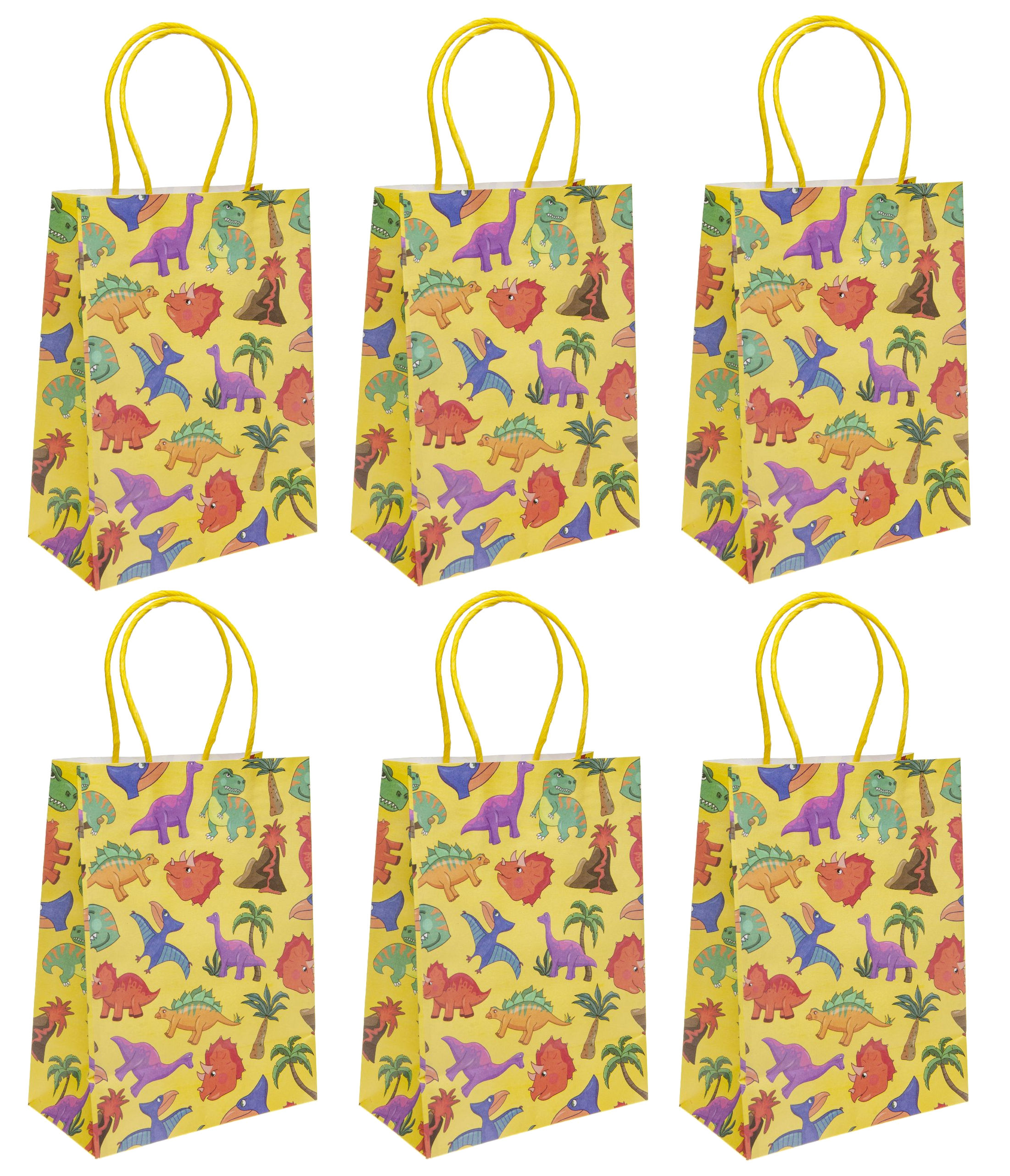 6 Large Themed Party Bags | 16x22x9 cm | Durable & Eco-Friendly Paper Gift Bags - Picture 20 of 31
