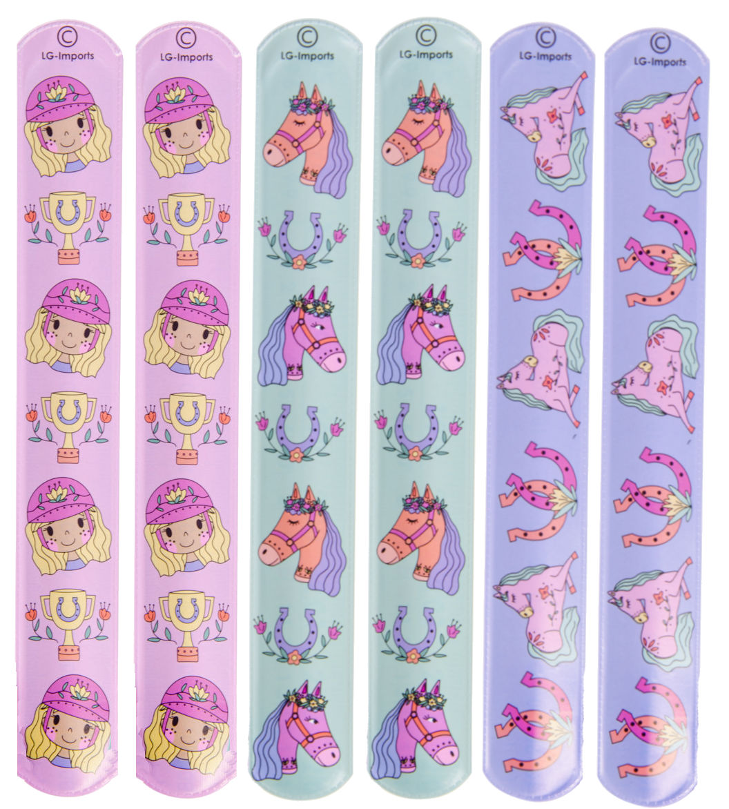 12 Slap Band Bracelets - Kid Party Bags Favour Snap Wrist Stocking Filler Loot - Picture 26 of 27