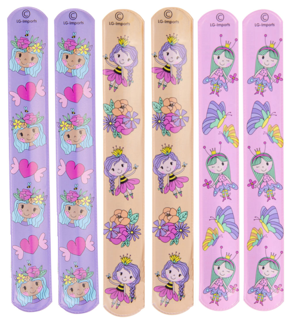 12 Slap Band Bracelets - Kid Party Bags Favour Snap Wrist Stocking Filler Loot - Picture 11 of 27