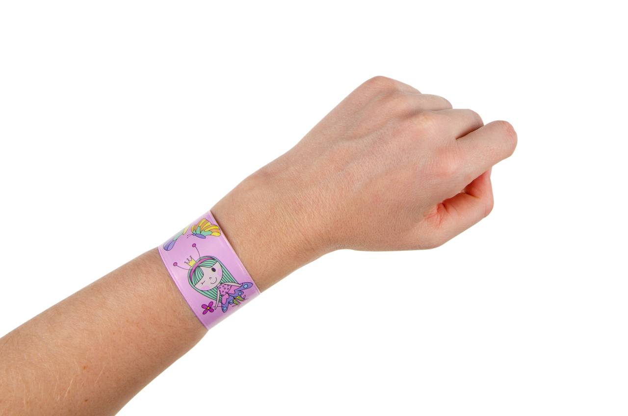 12 Slap Band Bracelets - Kid Party Bags Favour Snap Wrist Stocking Filler Loot - Picture 13 of 27