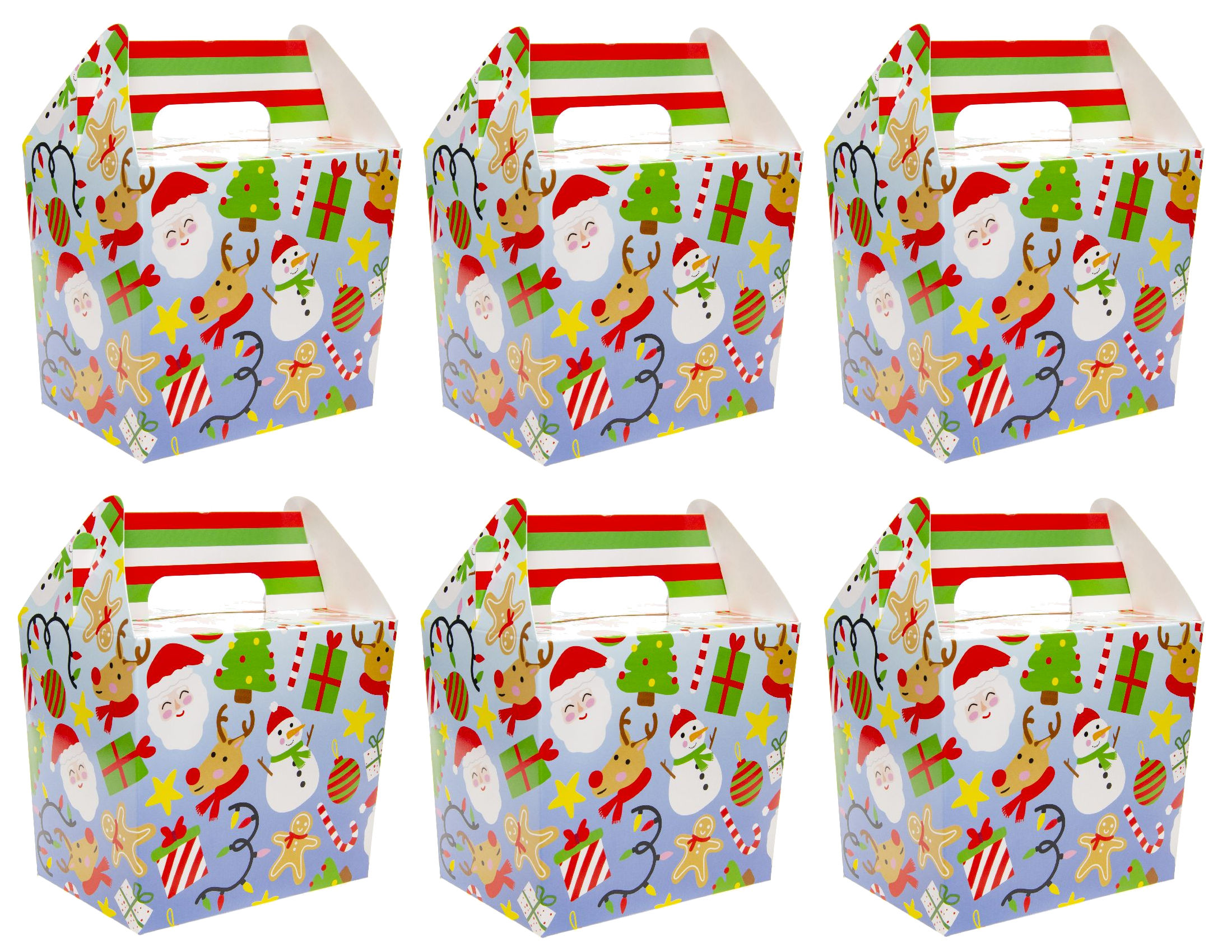 Themed Party Food Lunch Boxes | Set of 6 | Eco-Friendly Cardboard | 14x9.5x12 cm - Picture 2 of 41