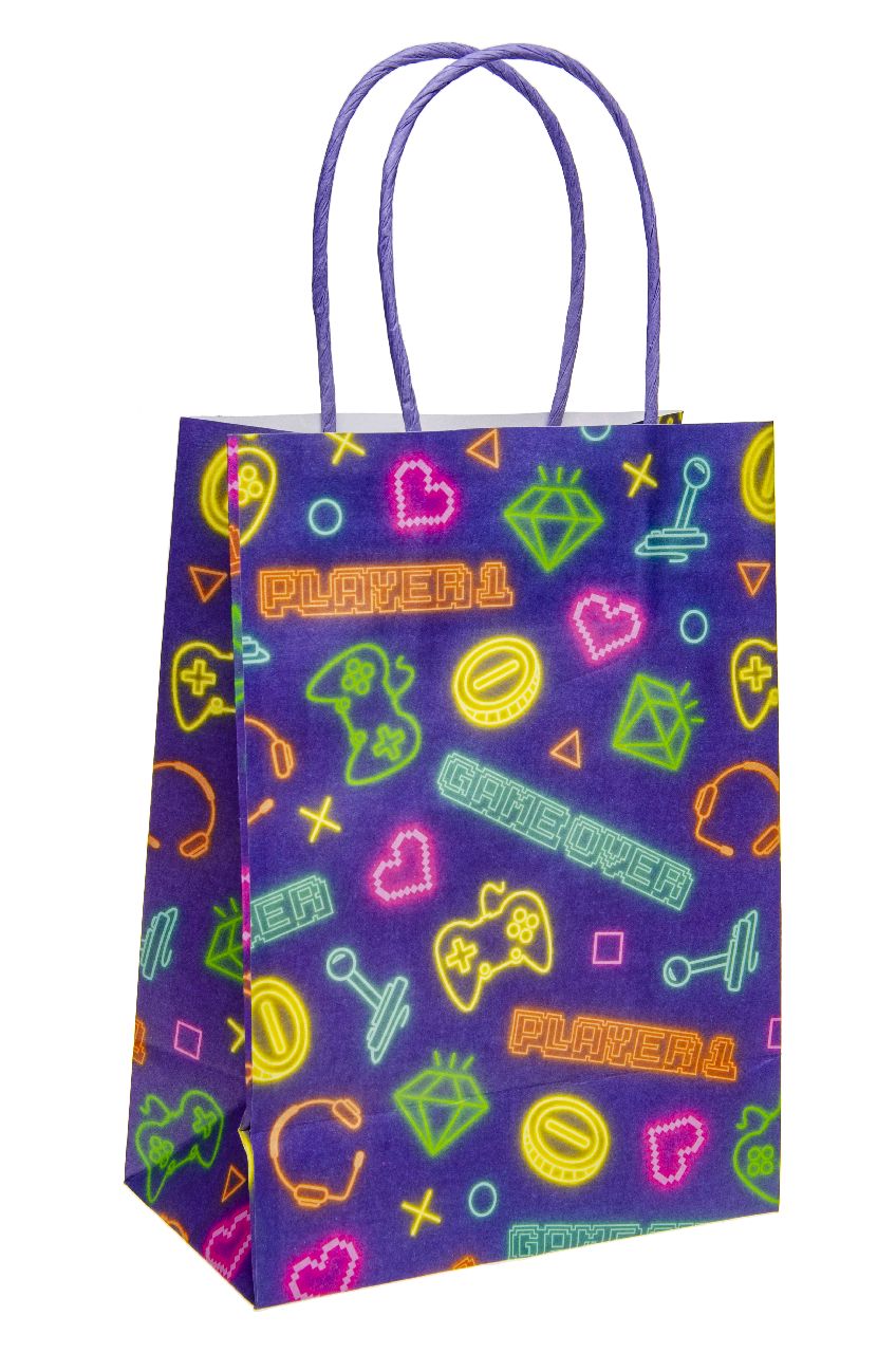 6 Large Themed Party Bags | 16x22x9 cm | Durable & Eco-Friendly Paper Gift Bags - Picture 30 of 31