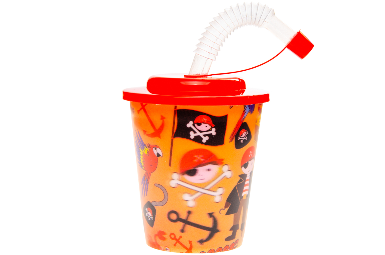 12 Reusable Plastic 3D Cups & Straws - Party Tableware Kids Party Events BBQ - Picture 8 of 26