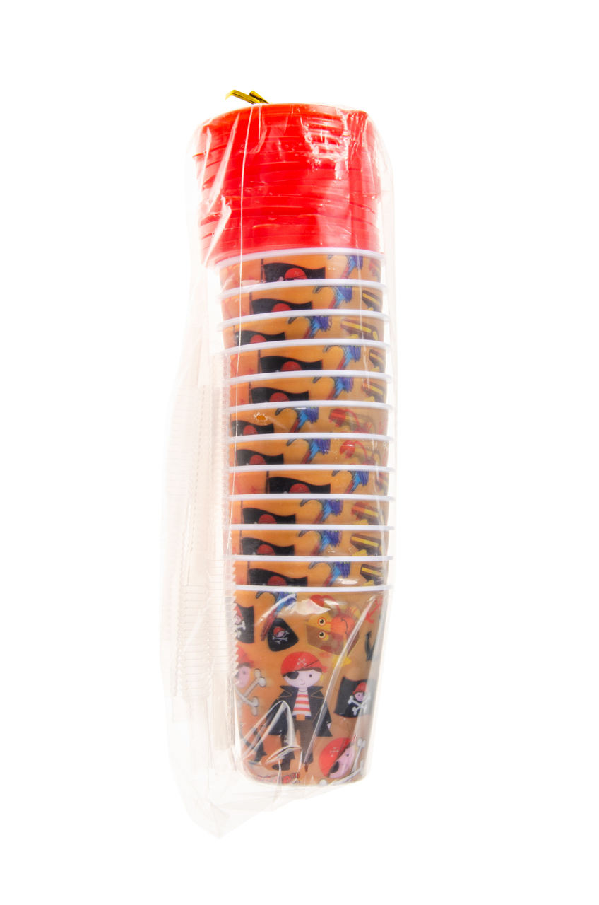 12 Reusable Plastic 3D Cups & Straws - Party Tableware Kids Party Events BBQ - Picture 9 of 26