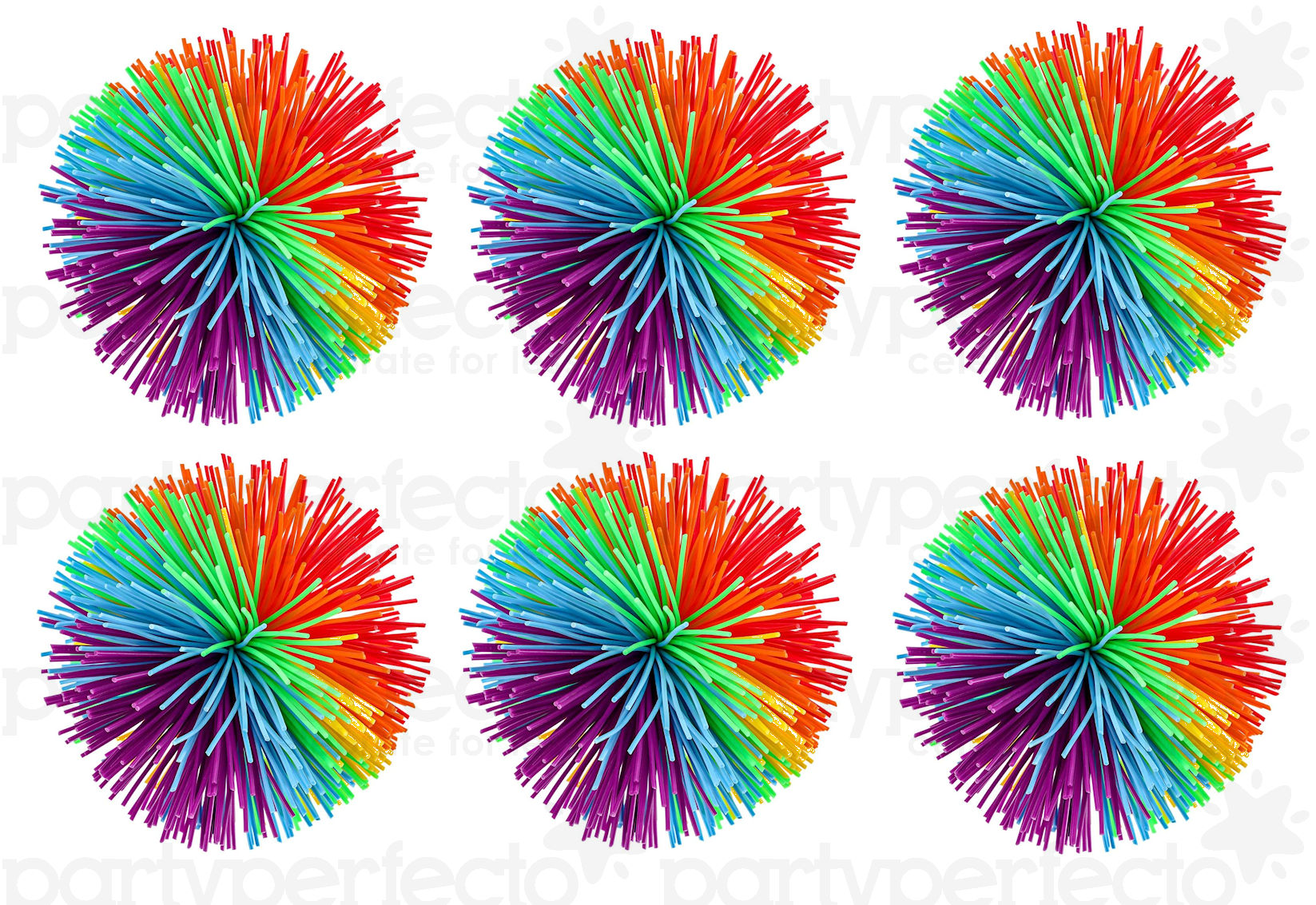 6 Rubber Fuzzy Koosh Balls Pinata Toy Loot/Party Bag Fillers Childrens/Kids eBay