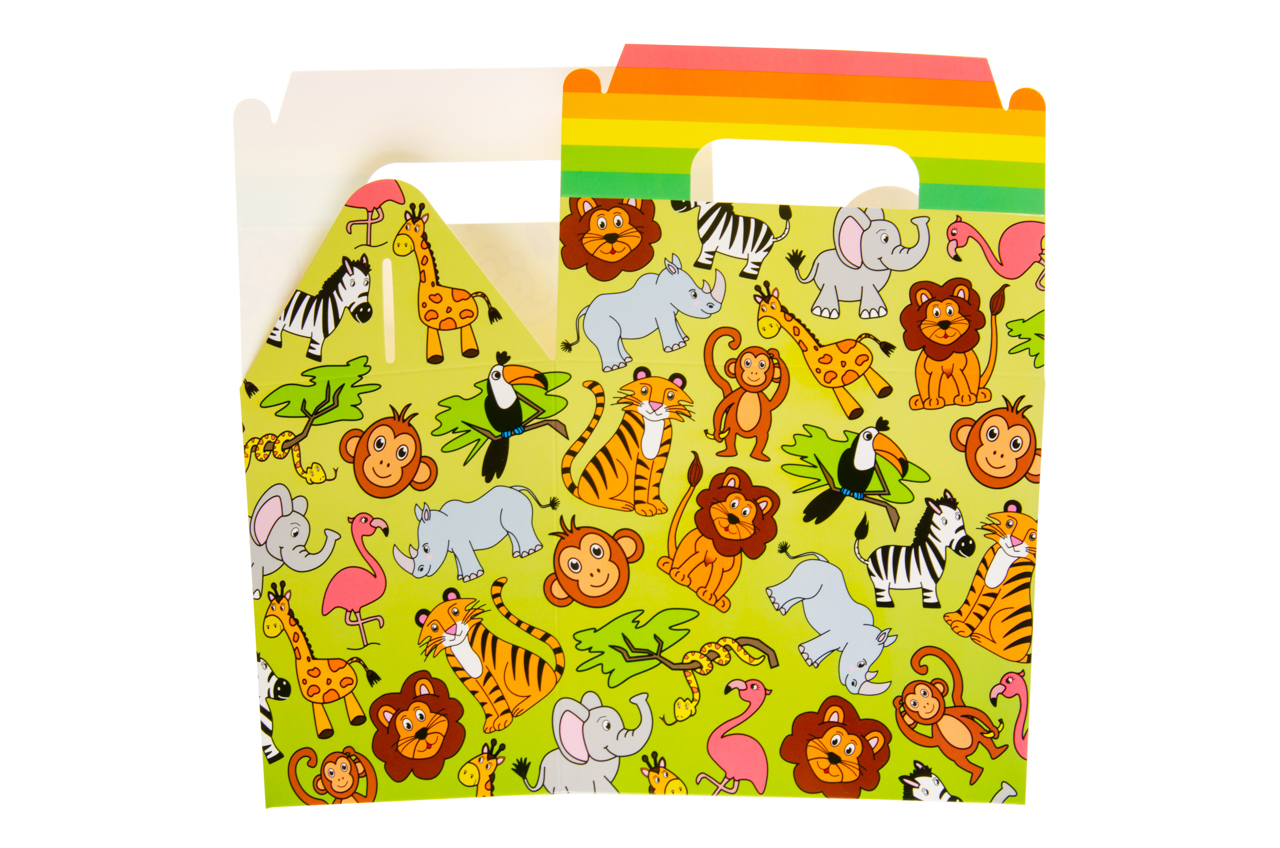 Themed Party Food Lunch Boxes | Set of 6 | Eco-Friendly Cardboard | 14x9.5x12 cm - Picture 13 of 41