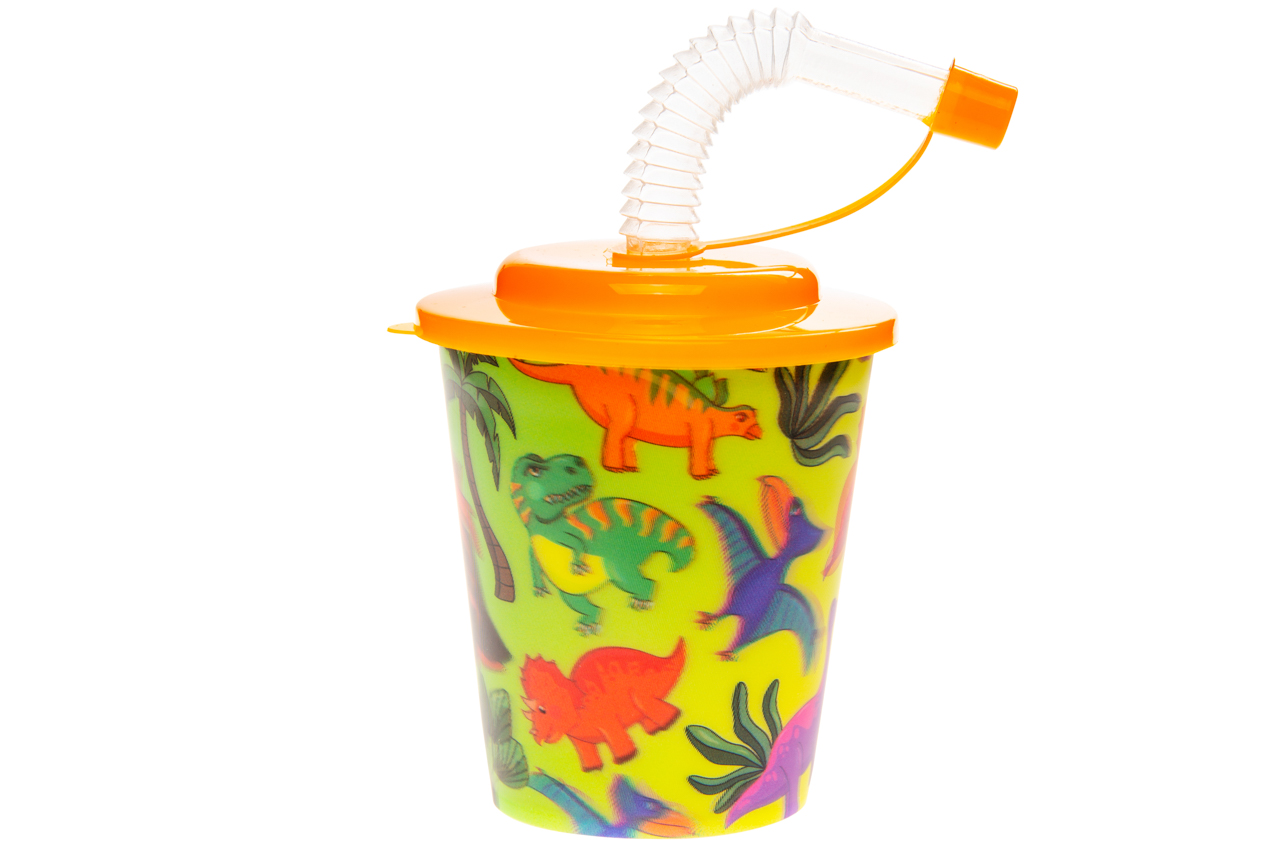 12 Reusable Plastic 3D Cups & Straws - Party Tableware Kids Party Events BBQ - Picture 16 of 26