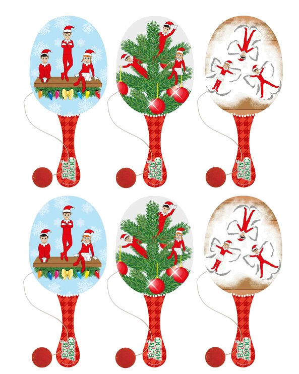 Paddle Ball Schläger aus Holz - 6er Pack - Spielzeug Beute/Party Tasche Füllung Kinder/Kid Biff - Bild 14 von 15