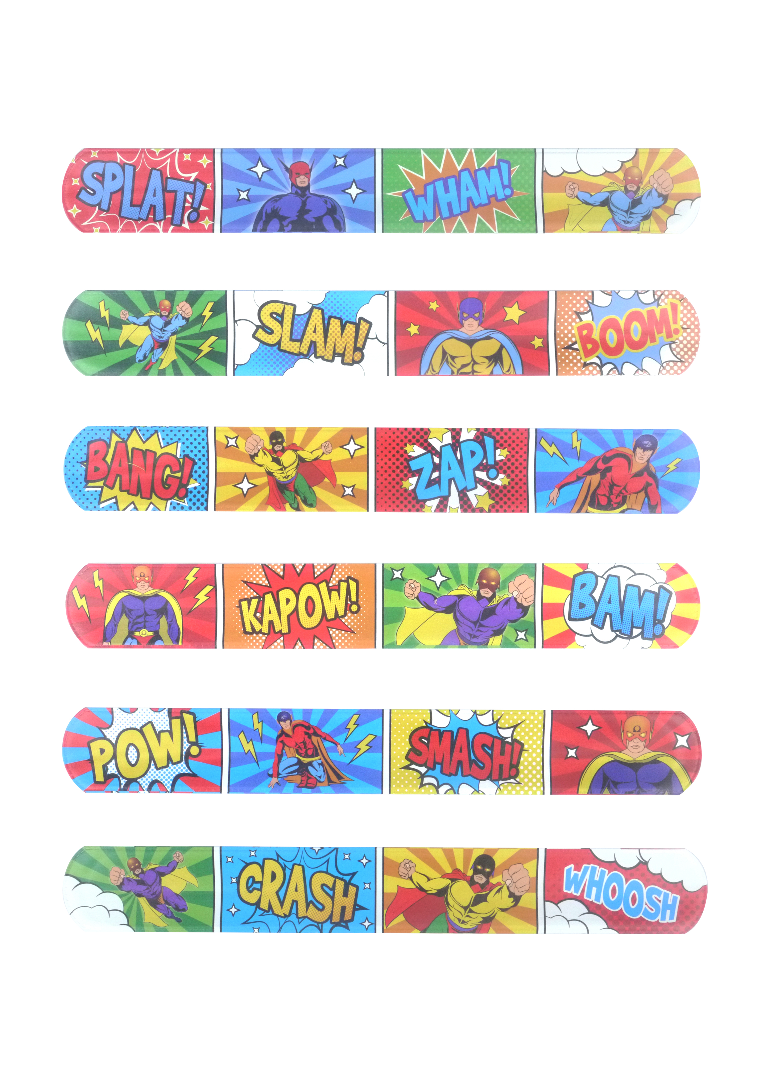 Henbrandt 6-Pack Gamer Snap Bracelets – Kids Wrist Slap Bands, Party Bag Fillers, Gaming Theme