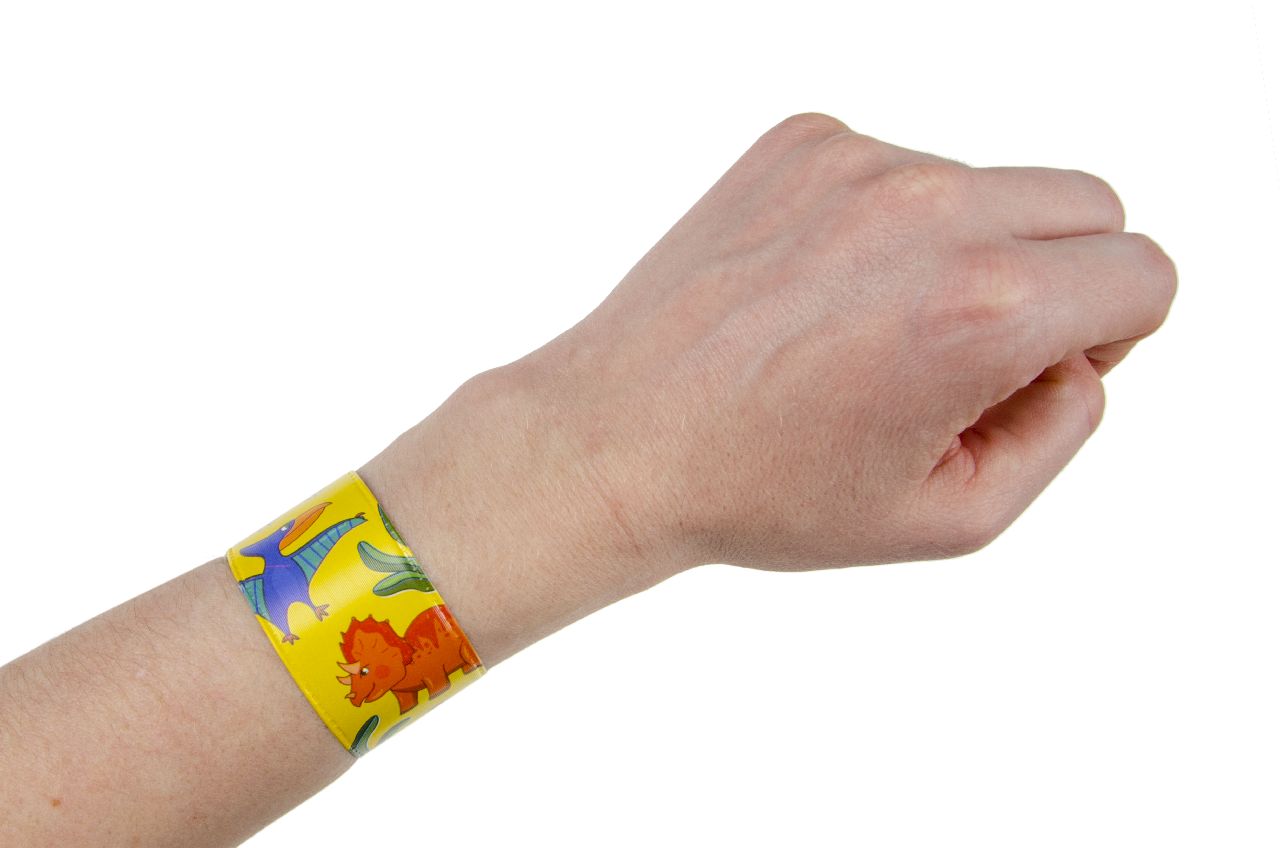 12 Slap Band Bracelets - Kid Party Bags Favour Snap Wrist Stocking Filler Loot - Picture 17 of 27