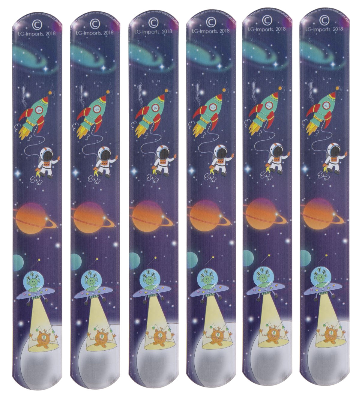 12 Slap Band Bracelets - Kid Party Bags Favour Snap Wrist Stocking Filler Loot - Picture 7 of 27