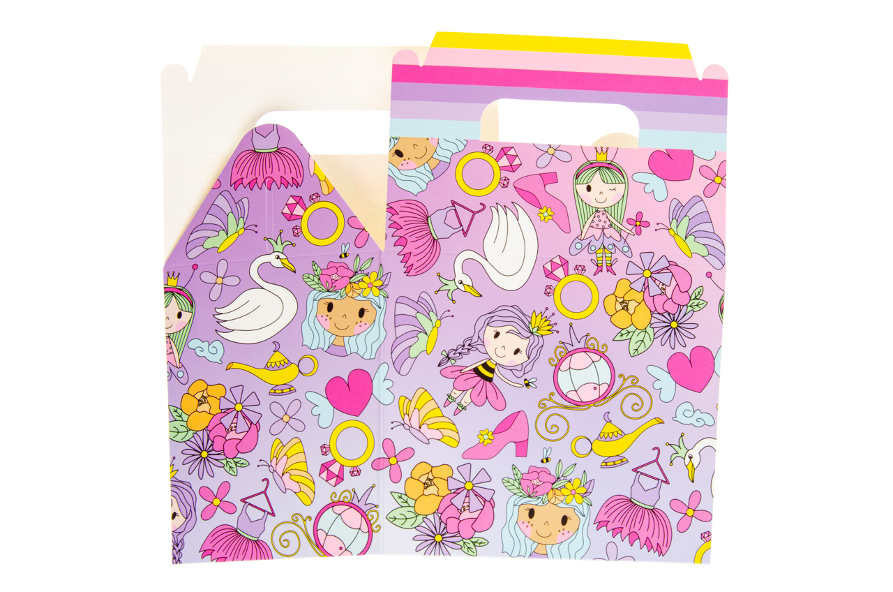 Themed Party Food Lunch Boxes | Set of 6 | Eco-Friendly Cardboard | 14x9.5x12 cm - Picture 10 of 41
