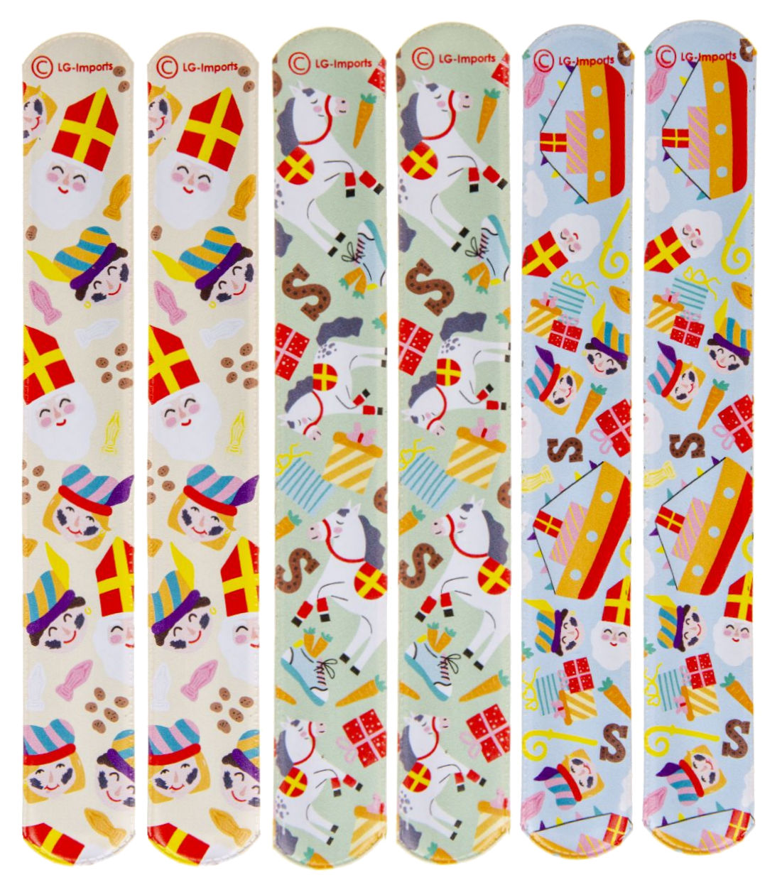 12 Slap Band Bracelets - Kid Party Bags Favour Snap Wrist Stocking Filler Loot - Picture 24 of 27
