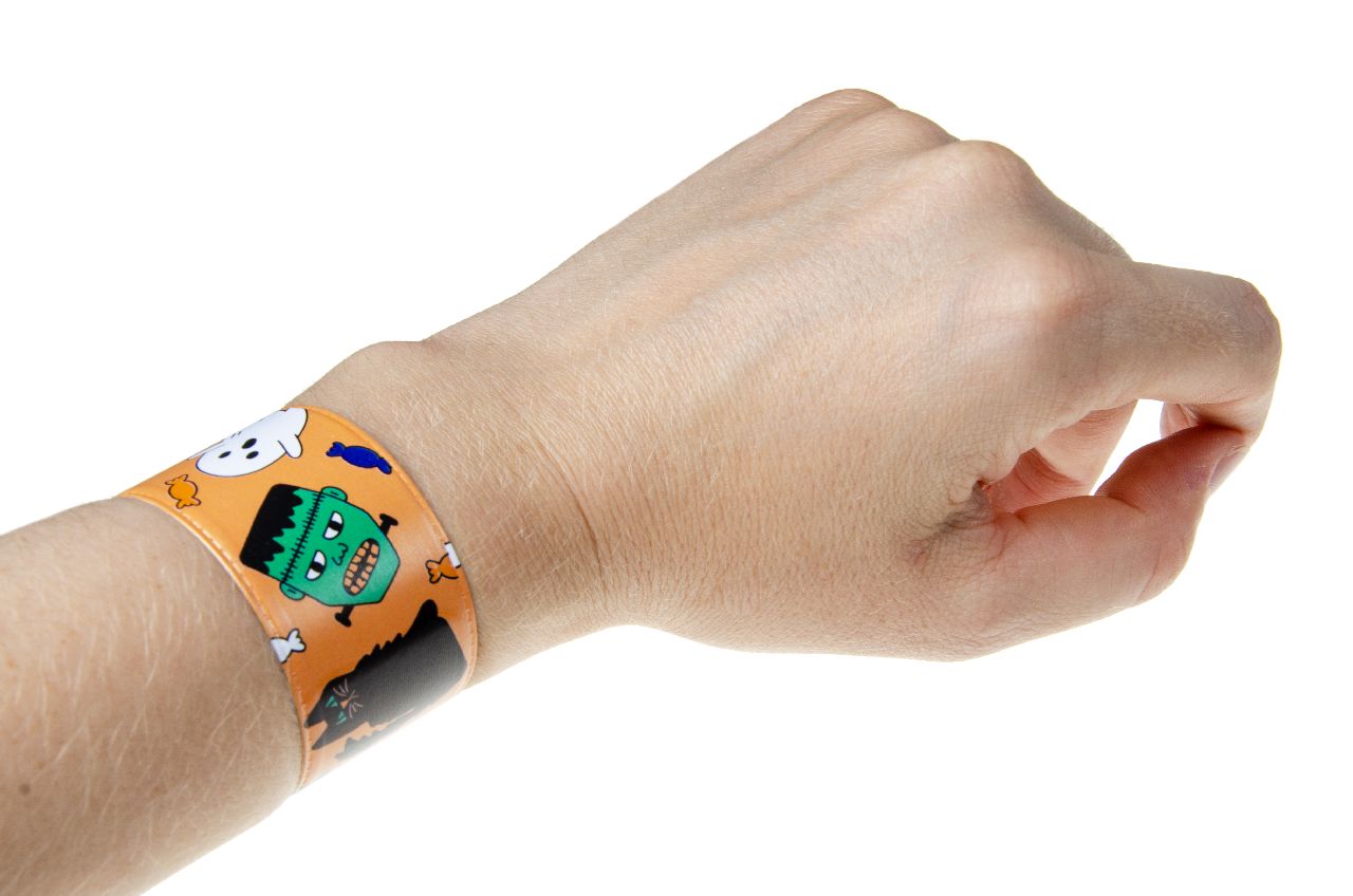 12 Slap Band Bracelets - Kid Party Bags Favour Snap Wrist Stocking Filler Loot - Picture 5 of 27