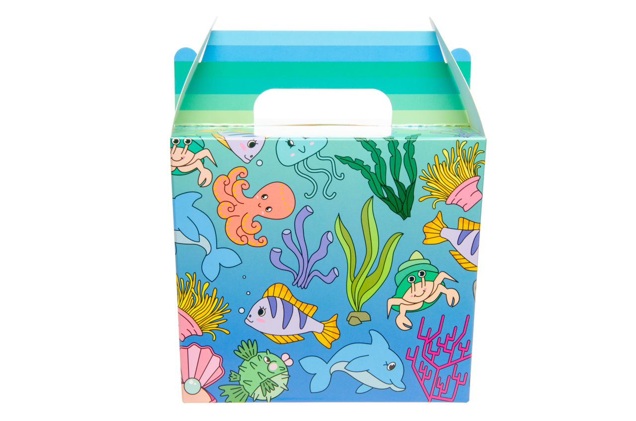 Themed Party Food Lunch Boxes | Set of 6 | Eco-Friendly Cardboard | 14x9.5x12 cm - Picture 25 of 41