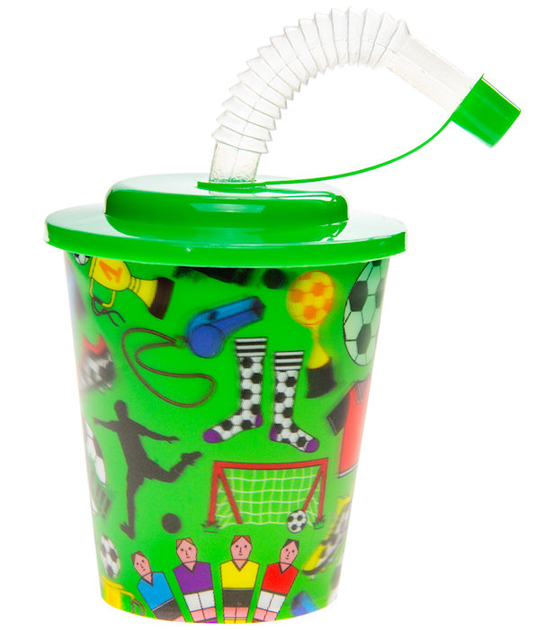 12 Reusable Plastic 3D Cups & Straws - Party Tableware Kids Party Events BBQ - Picture 14 of 26