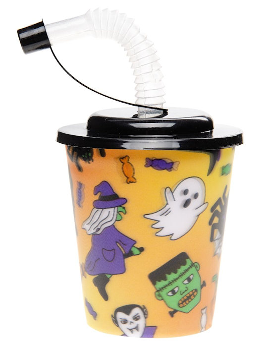 12 Reusable Plastic 3D Cups & Straws - Party Tableware Kids Party Events BBQ - Picture 3 of 26