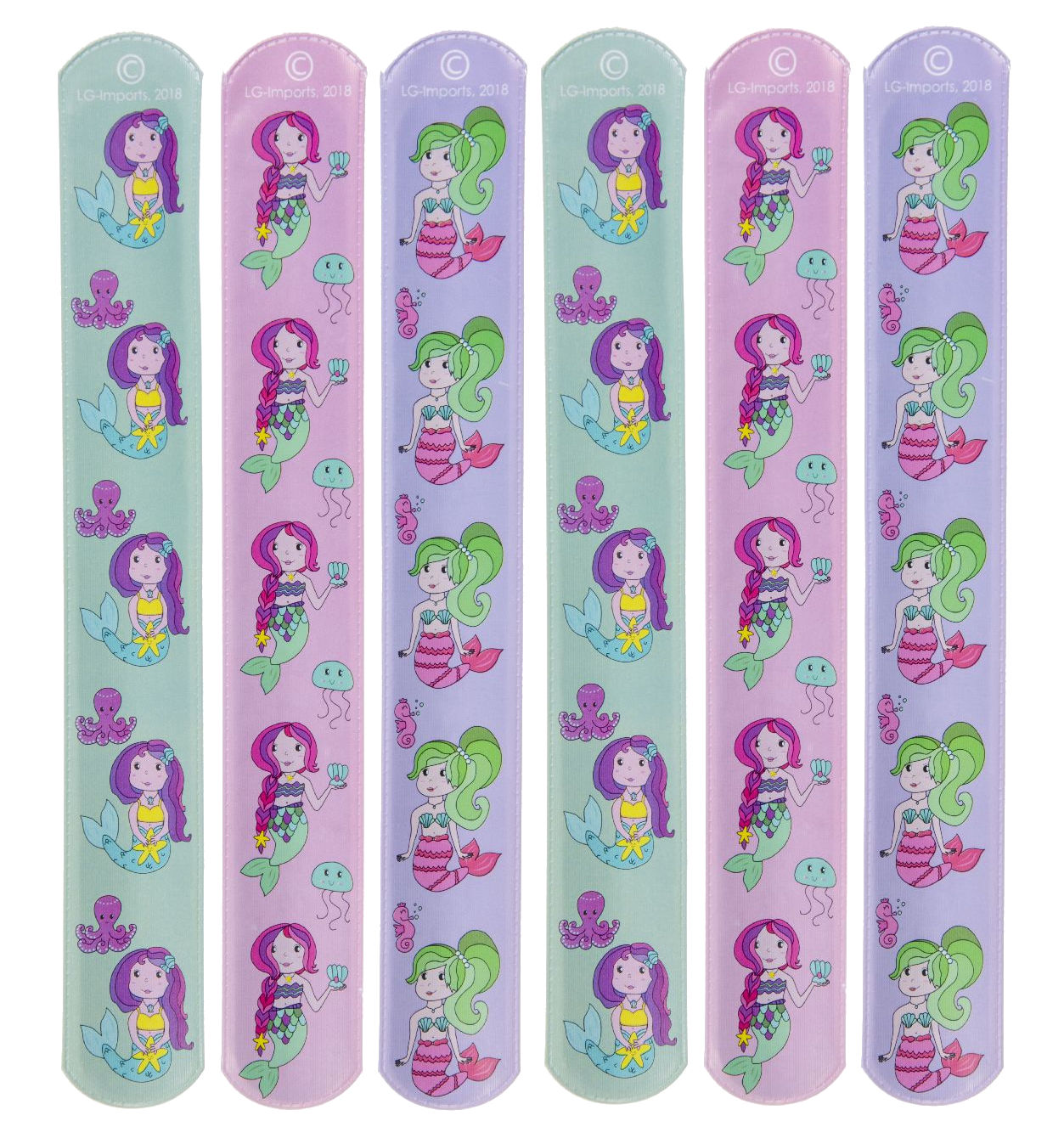 12 Slap Band Bracelets - Kid Party Bags Favour Snap Wrist Stocking Filler Loot - Picture 6 of 27