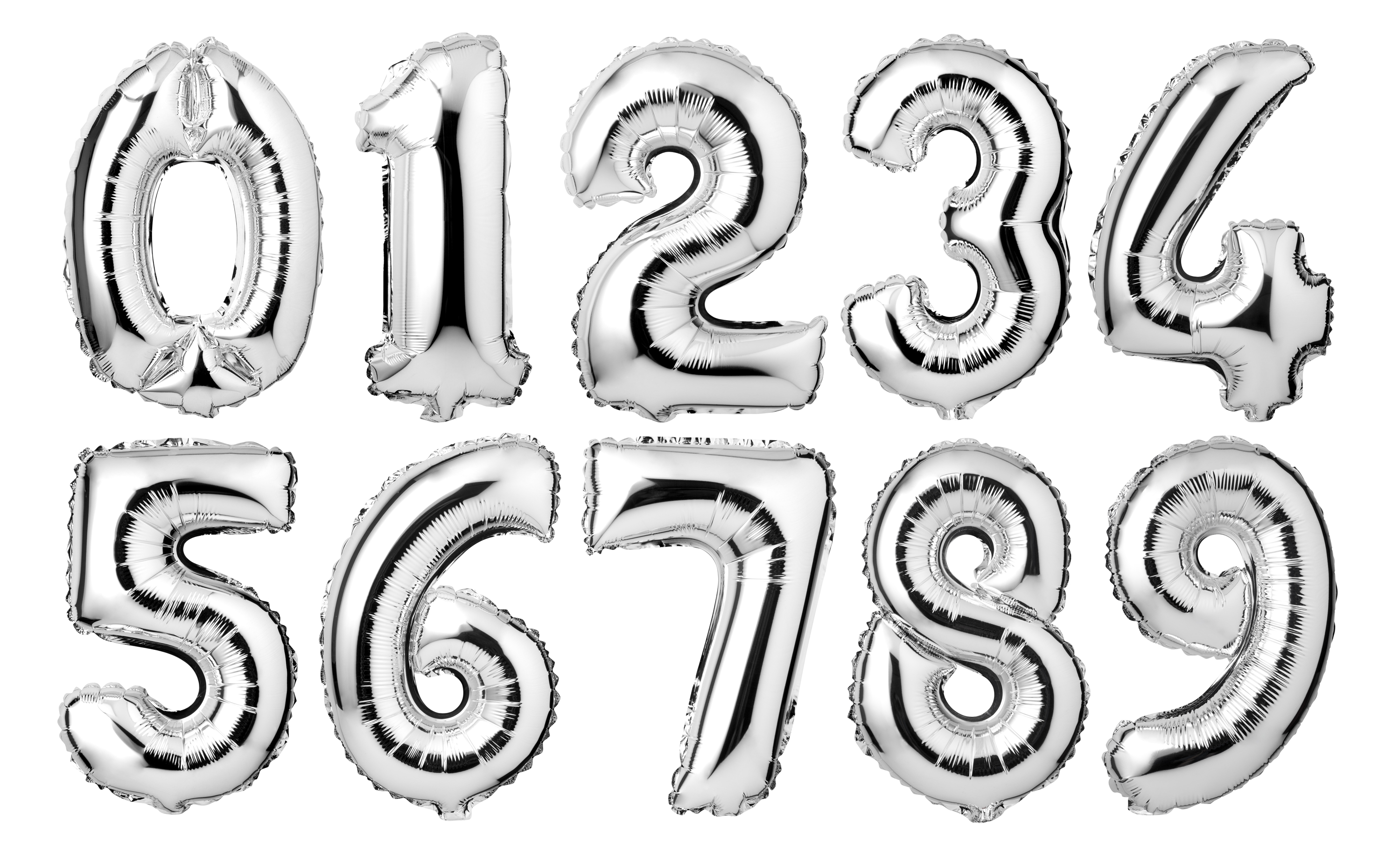 Large 34" Foil Number Balloon - Helium Party Decoration Giant Birthday Latex - Picture 3 of 7