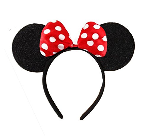 Minnie Mini Mouse Orejas Diadema Para Mujeres Chicas Mickey Fiesta Hen Noche Vestido de fantasía 