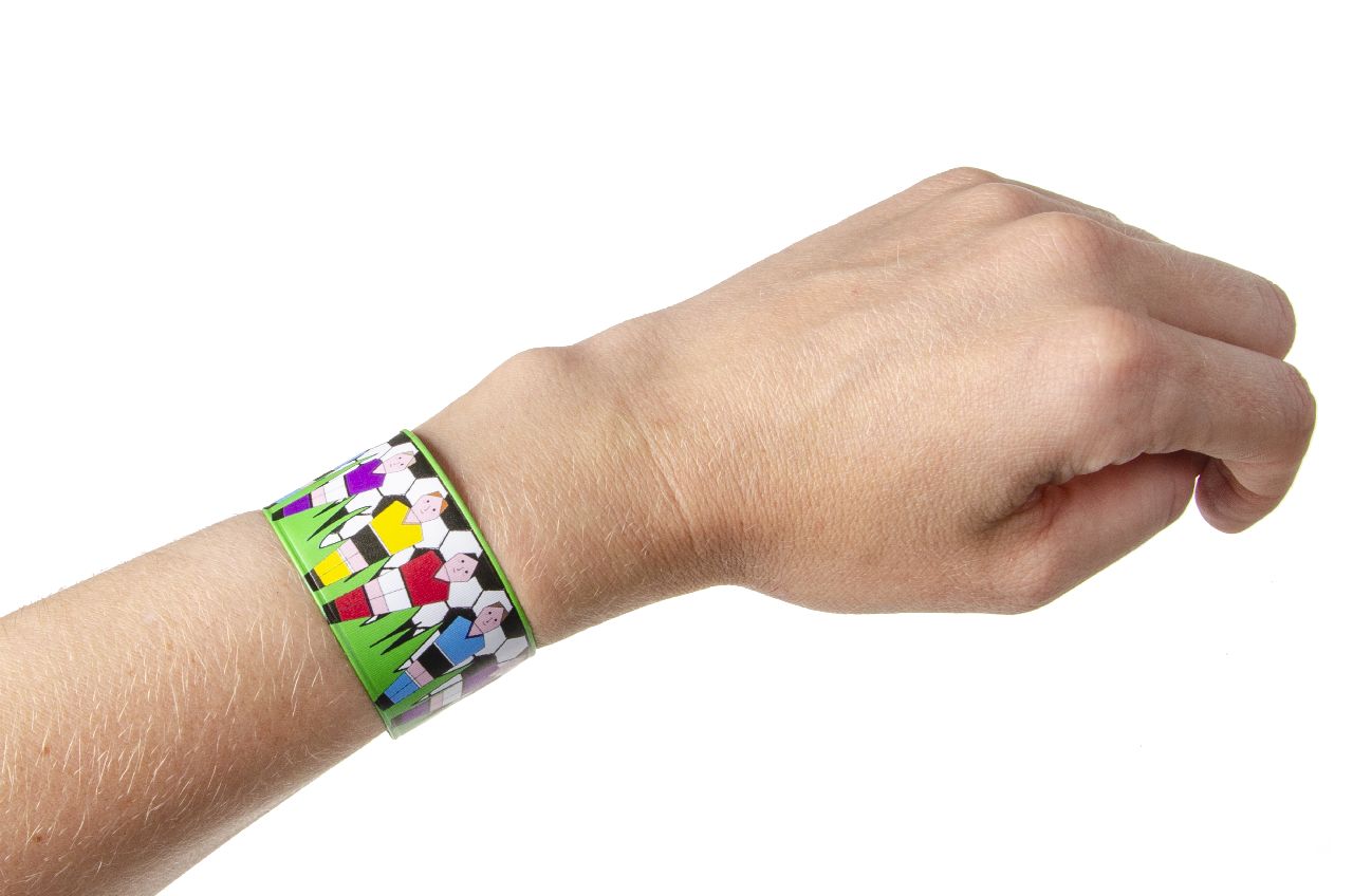 12 Slap Band Bracelets - Kid Party Bags Favour Snap Wrist Stocking Filler Loot - Picture 15 of 27