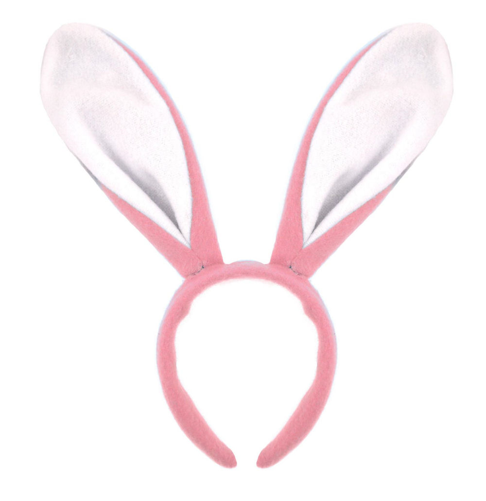 2 x Bunny Ears Pink Hen Party Alice Band Headband Fancy Dress Party