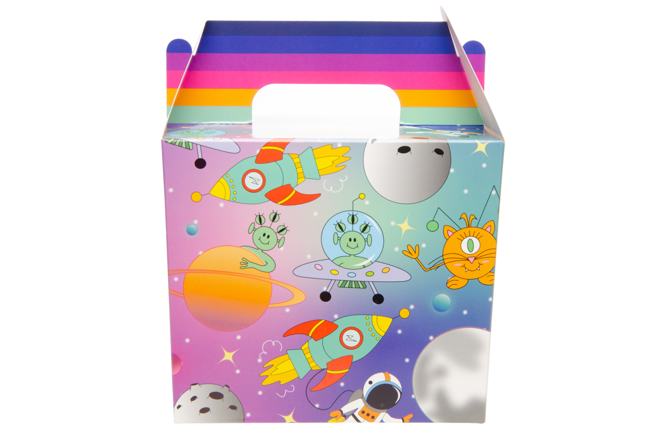Themed Party Food Lunch Boxes | Set of 6 | Eco-Friendly Cardboard | 14x9.5x12 cm - Picture 34 of 41