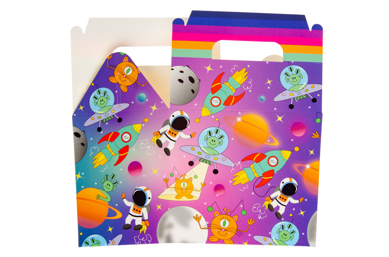 Themed Party Food Lunch Boxes | Set of 6 | Eco-Friendly Cardboard | 14x9.5x12 cm - Picture 35 of 41