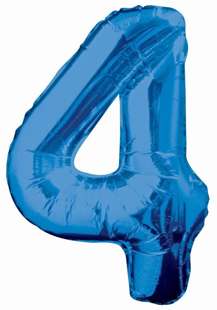 Large 8 bleu chiffre 34/" ballon numéro jumbo foil âge anniversaire
