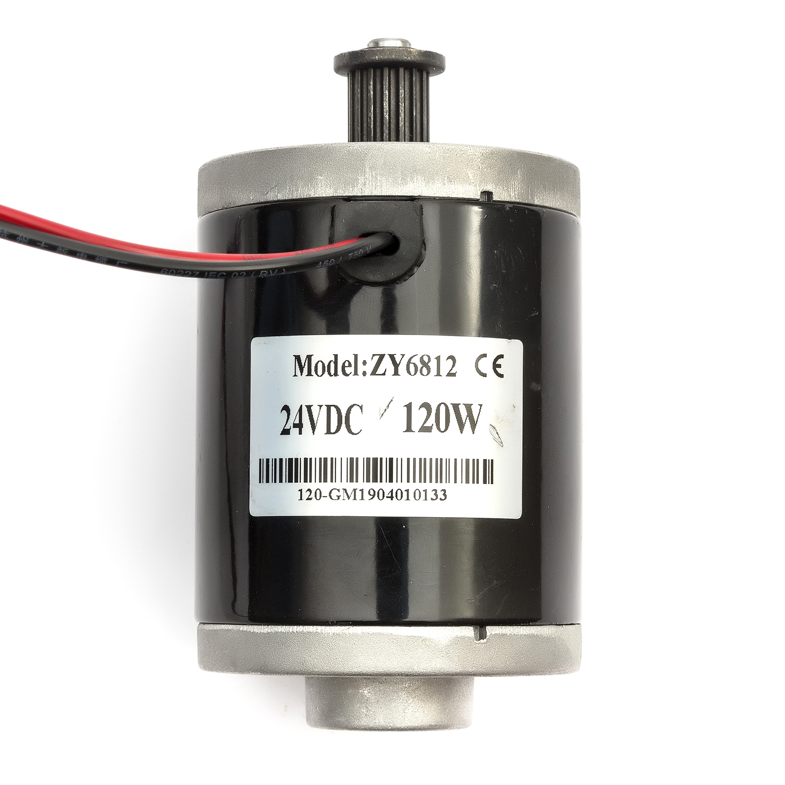 DC Electric E Scooter Motor 24v 120w 16T Belt Sprocket ZY6812