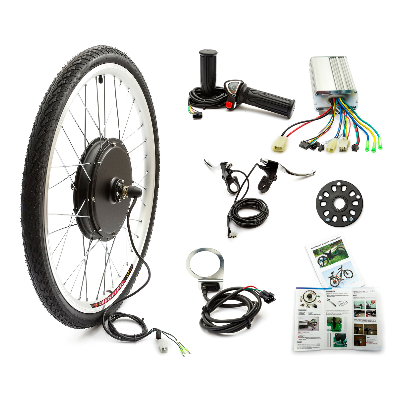 elektrisch e-fahrrad vorderrad umbausatz 36v 500w 26 rad fahrrad