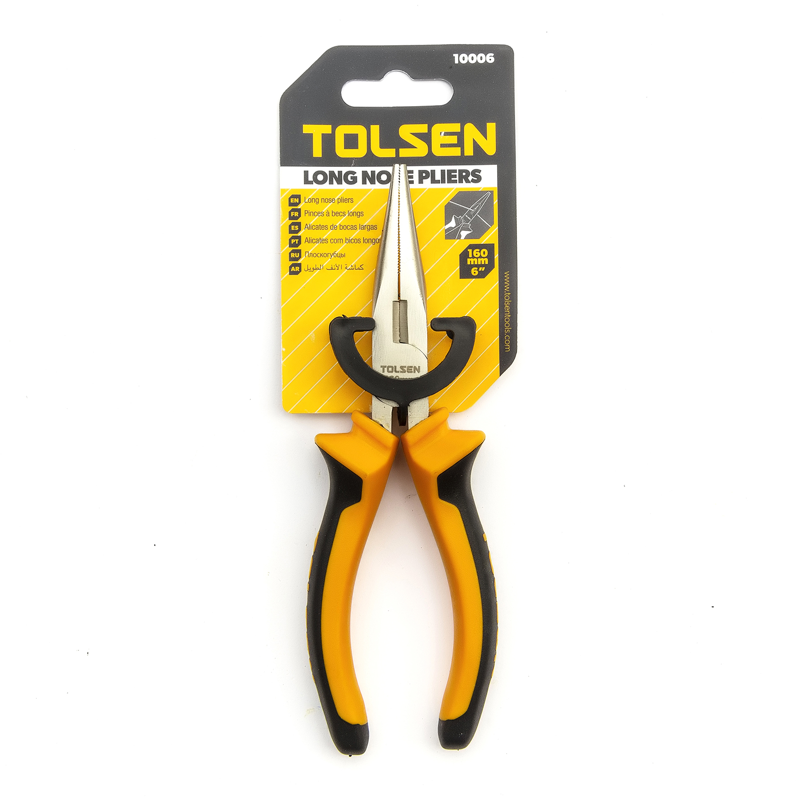 Tolsen Long Reach Needle Nose Pliers 160mm 6 Inch Wire Precision