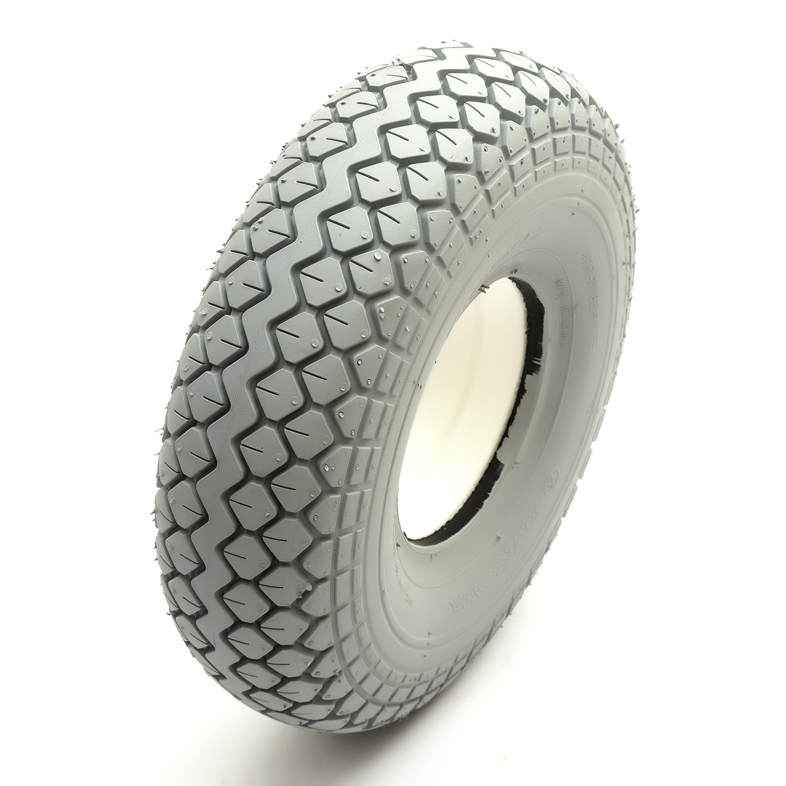 Solid PU Tyre 4.005 5 Inch Grey Puncture Proof Mobility Scooter
