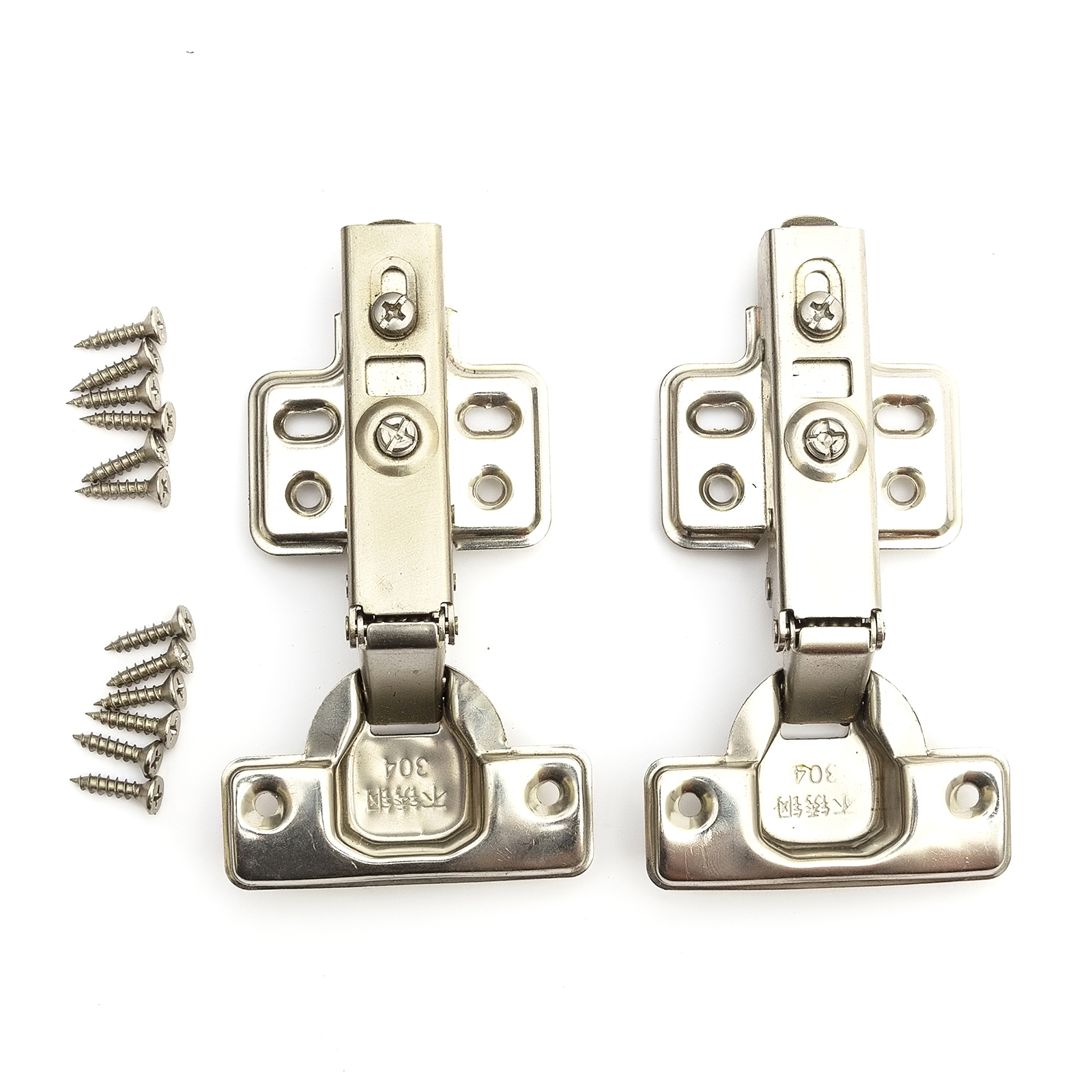 2x Hydraulic Soft Close Hinge Wardrobe Closet Door Full Overlay 35mm