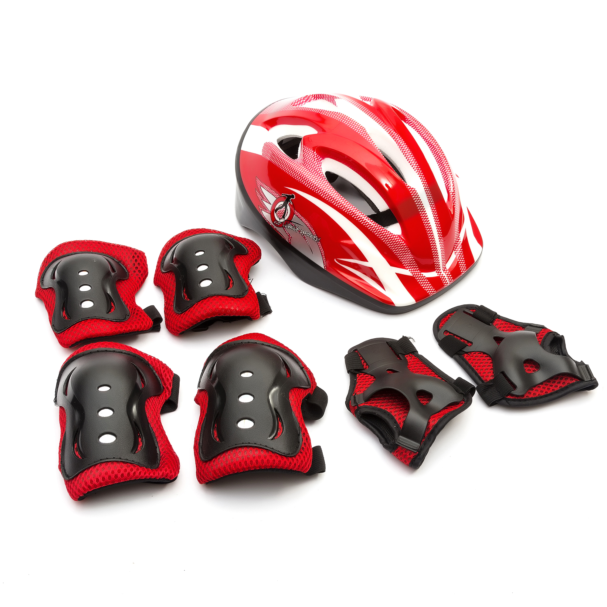 Protective Boys / Girls Kids Roller Skating Skate Safety Helmet & Pads