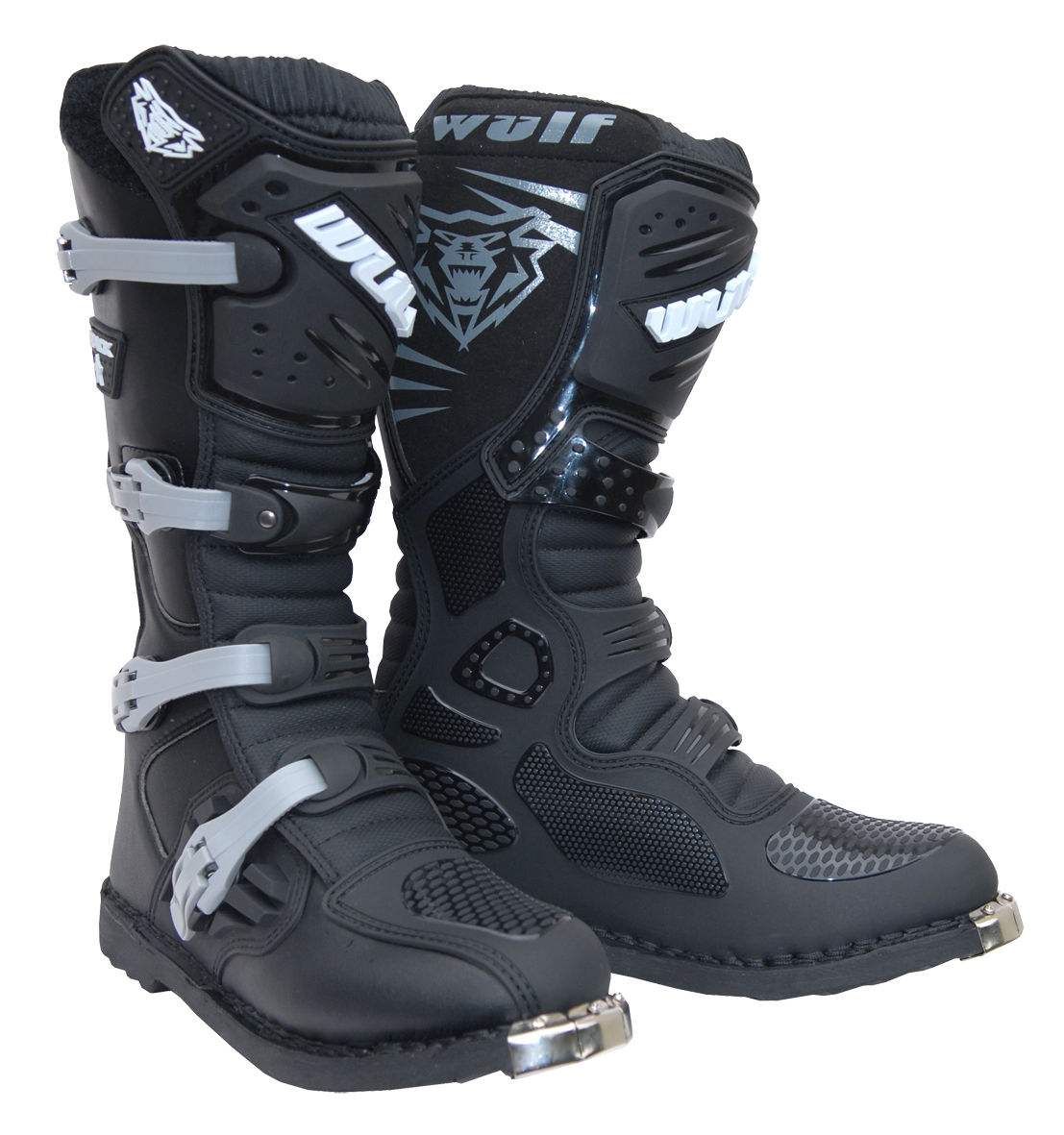 Wulfsport Trackstar Motorcross MX Boot Size 42-46 Black White Quad ...