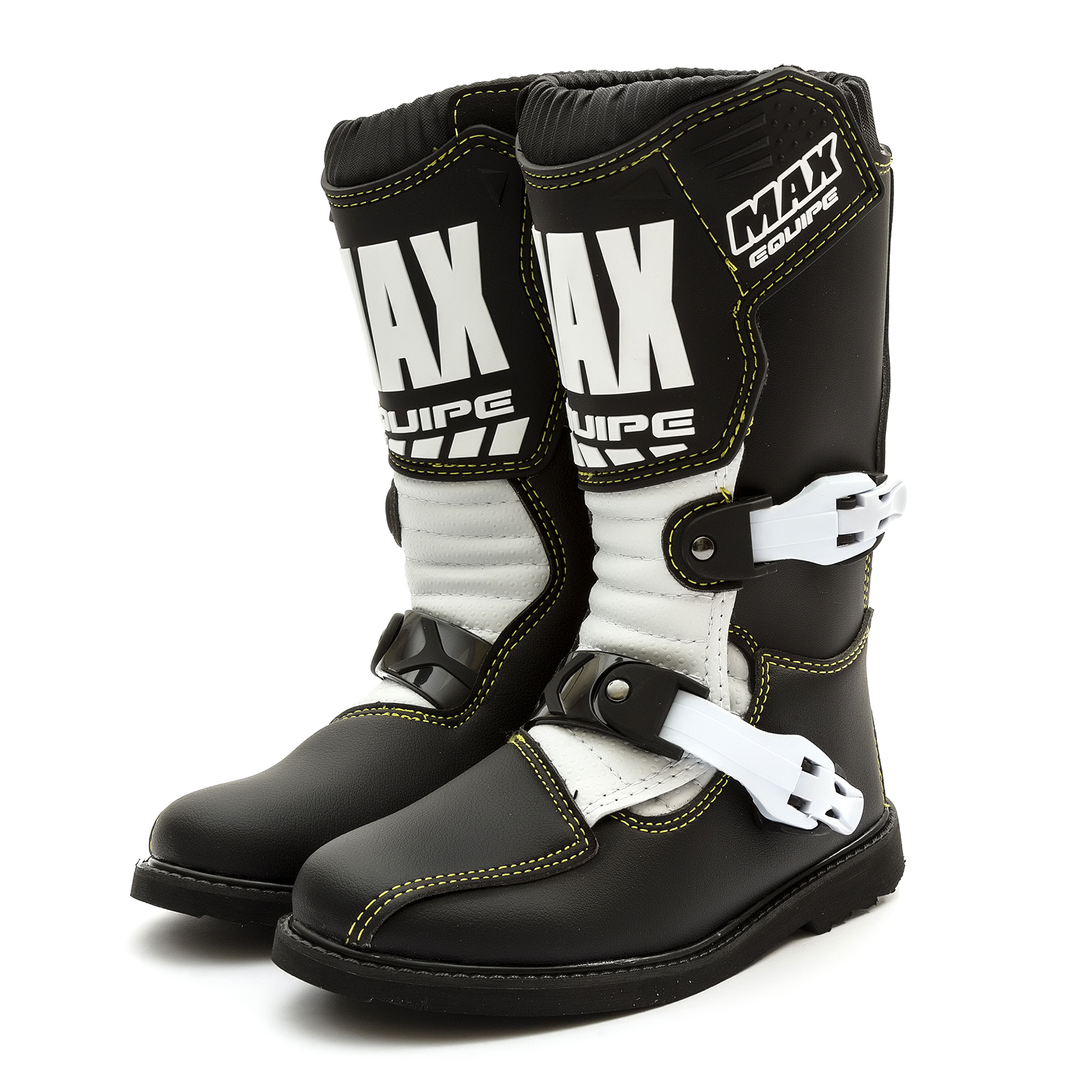 Wulfsport Kids Junior Cub Max Equipe Boots Black White Sizes 27-39 Motocross MX Enduro Pitbike Quadbike ATV EU 36 // UK 3.5